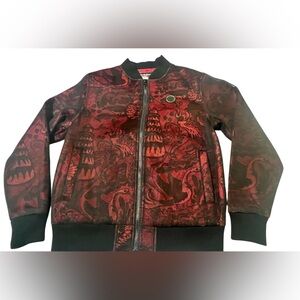 Pink Dolphin Red and Black Bomber Jacket M
